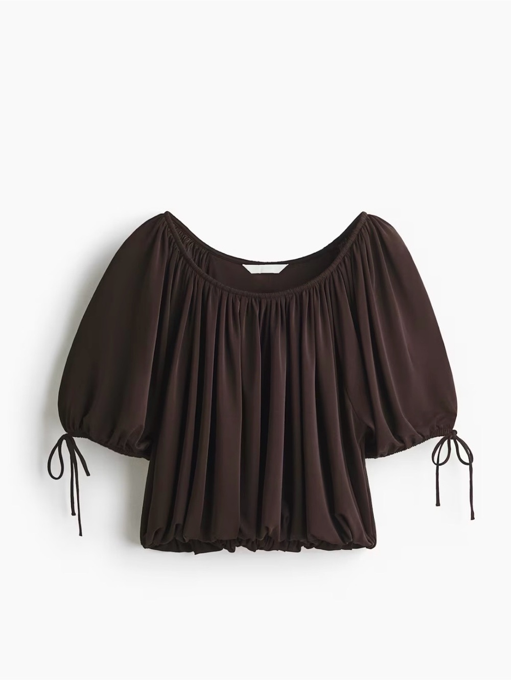 H&M Sz. MED. Draped Bubble Hem Top